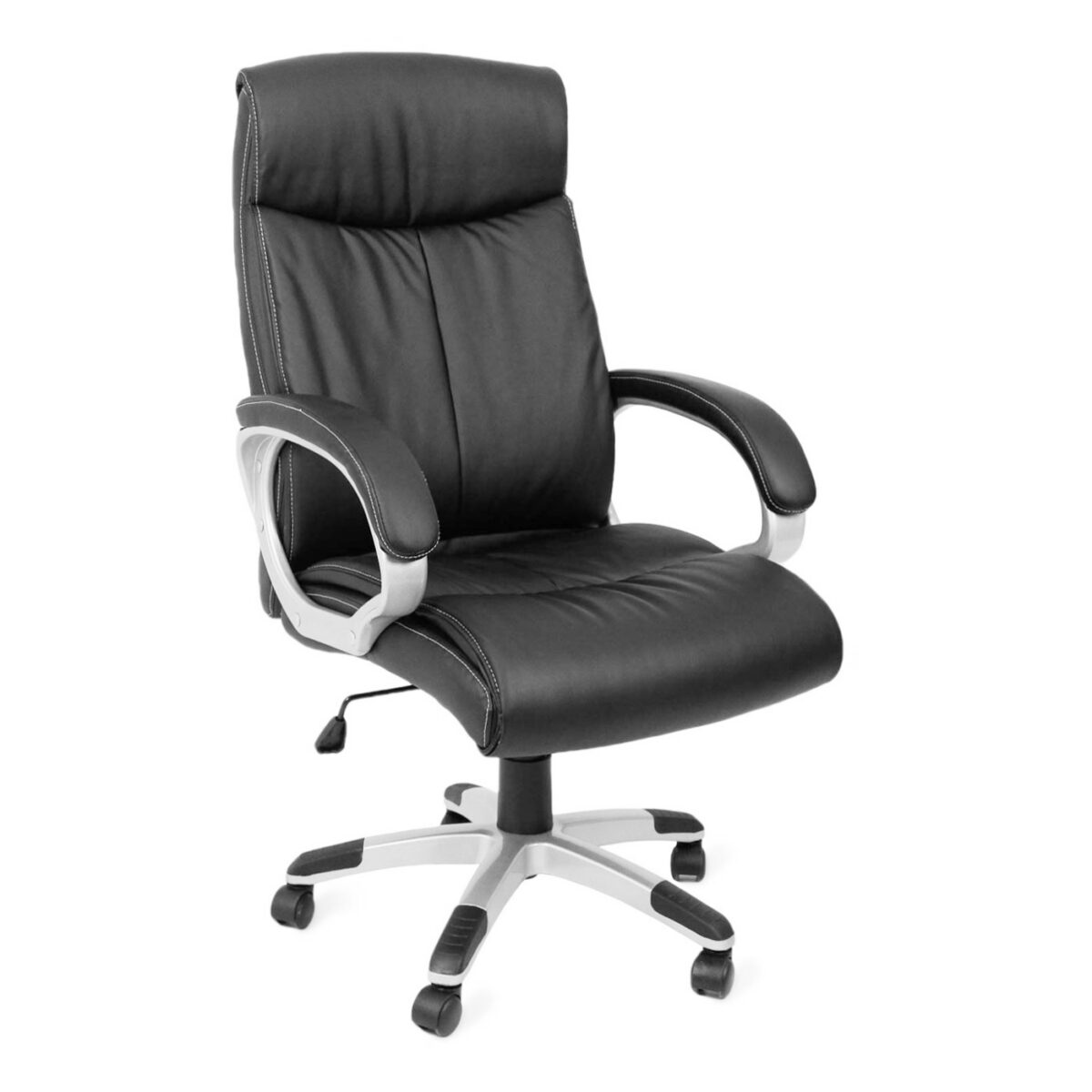 Fotoliu Birou BX-8400~Black Descoperă confortul și stilul fotoliului de birou BX-8400 Black, perfect pentru orice spațiu de lucru. Cu o bază tip stea din metal, tapițerie din piele eco și mecanism tilt pentru ajustări rapide, vei avea parte de suportul ideal în timpul orelor de muncă. Alege eficiența și eleganța!