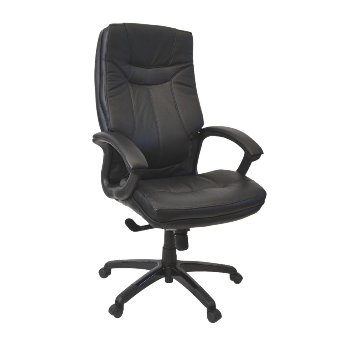 Fotoliu Birou BX-3671~Black Descoperă fotoliul de birou BX-3671 Black, elegant și ergonomic, perfect pentru confortul tău în orele de lucru. Tapițat cu piele naturală și dotat cu mecanism multiblock, acest fotoliu oferă suport optim și ajustabilitate. Alege calitatea și stilul pentru biroul tău!