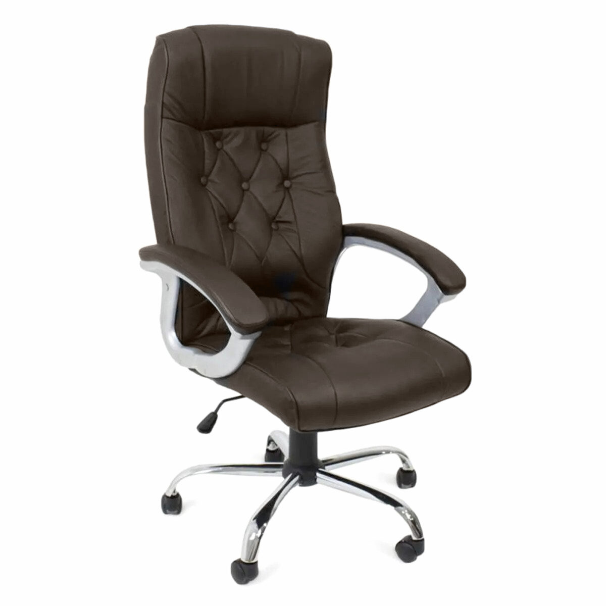 Офисное кресло BX-3707 Brown (натуральная кожа) Офисное кресло BX-3707 Brown сочетает в себе элегантный дизайн и функциональность. Изготовлено из натуральной кожи и хромированного металла, предлагает комфортное сиденье с механизмом Tilt. Идеально для офисов с максимальной нагрузкой до 120 кг.