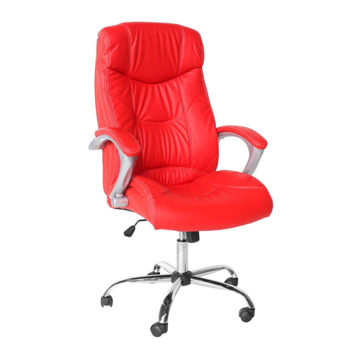Офисное кресло BX-3165~красное Офисное кресло BX-3165 в красном цвете – стильное и функциональное решение для вашего офиса. Обито экокожей, с хромированным основанием и подлокотниками из пластика, оно обеспечивает комфорт и стабильность. Механизм Tilt позволяет регулировать высоту и фиксировать спинку.