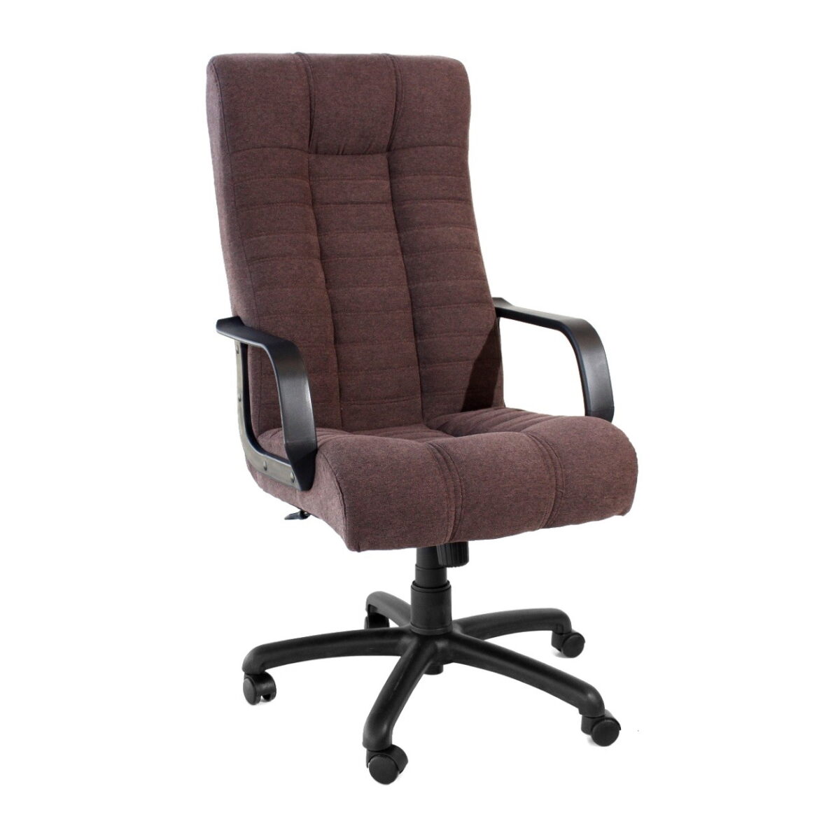 Fotoliu de Birou ATLANTIS Plastic Stofă Amf Brown Descoperă confortul oferit de fotoliul de birou ATLANTIS, realizat din plastic și stofă de calitate superioară, în nuanța Amf Brown. Ideal pentru birou sau spații de lucru. Transformă-ți biroul într-un loc plăcut și modern!