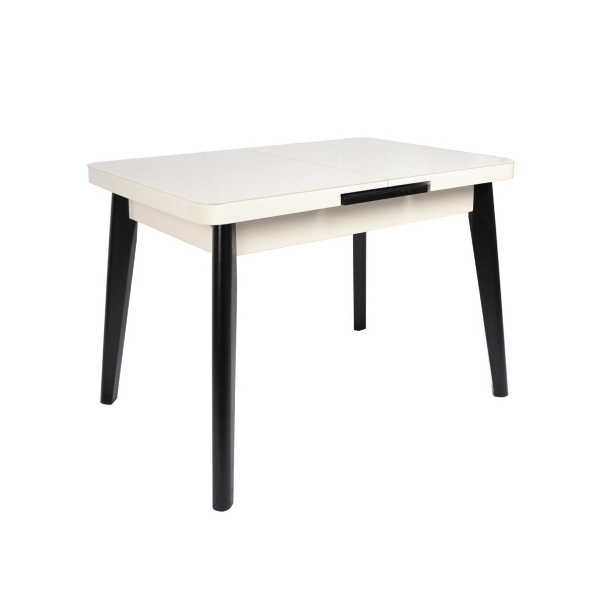 Masă Extensibilă MG-A03 White Glass+Black Legs 120/150×70 Descoperă masa extensibilă MG-A03, perfectă pentru orice bucătărie! Cu un design elegant din sticlă albă și picioare negre, aceasta se extinde de la 120 la 150 cm, adaptându-se ușor nevoilor tale. Ideală pentru 4-6 persoane, este funcțională și modernă. Alege acum confortul și stilul!