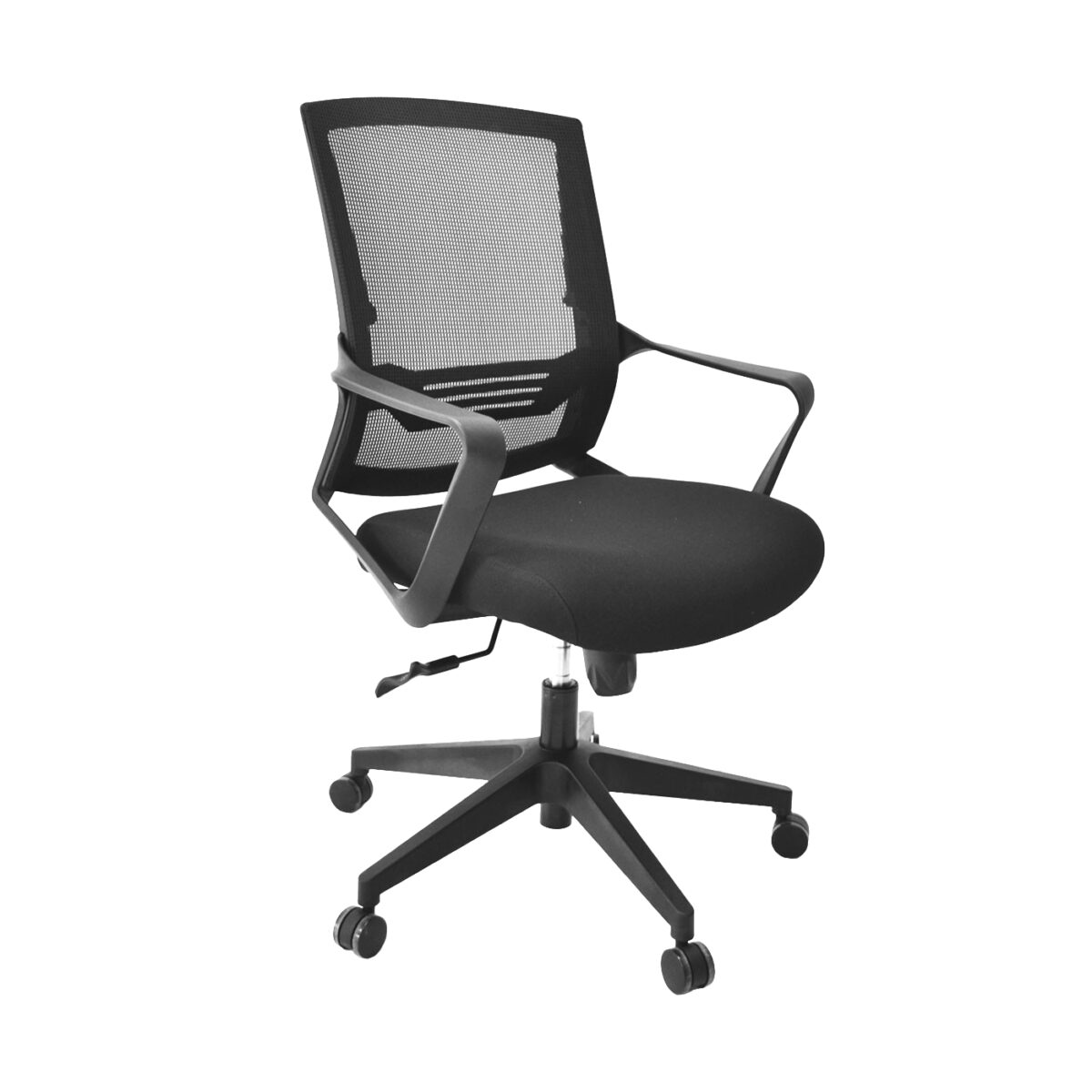 Fotoliu Birou POLO Black Descoperă Fotoliul Birou POLO Black, o combinație perfectă între design modern și confort. Tapițeria respirabilă și mecanismul Tilt asigură o postură corectă. Ideal pentru birouri de acasă sau spații profesionale, acest fotoliu oferă durabilitate și stil.