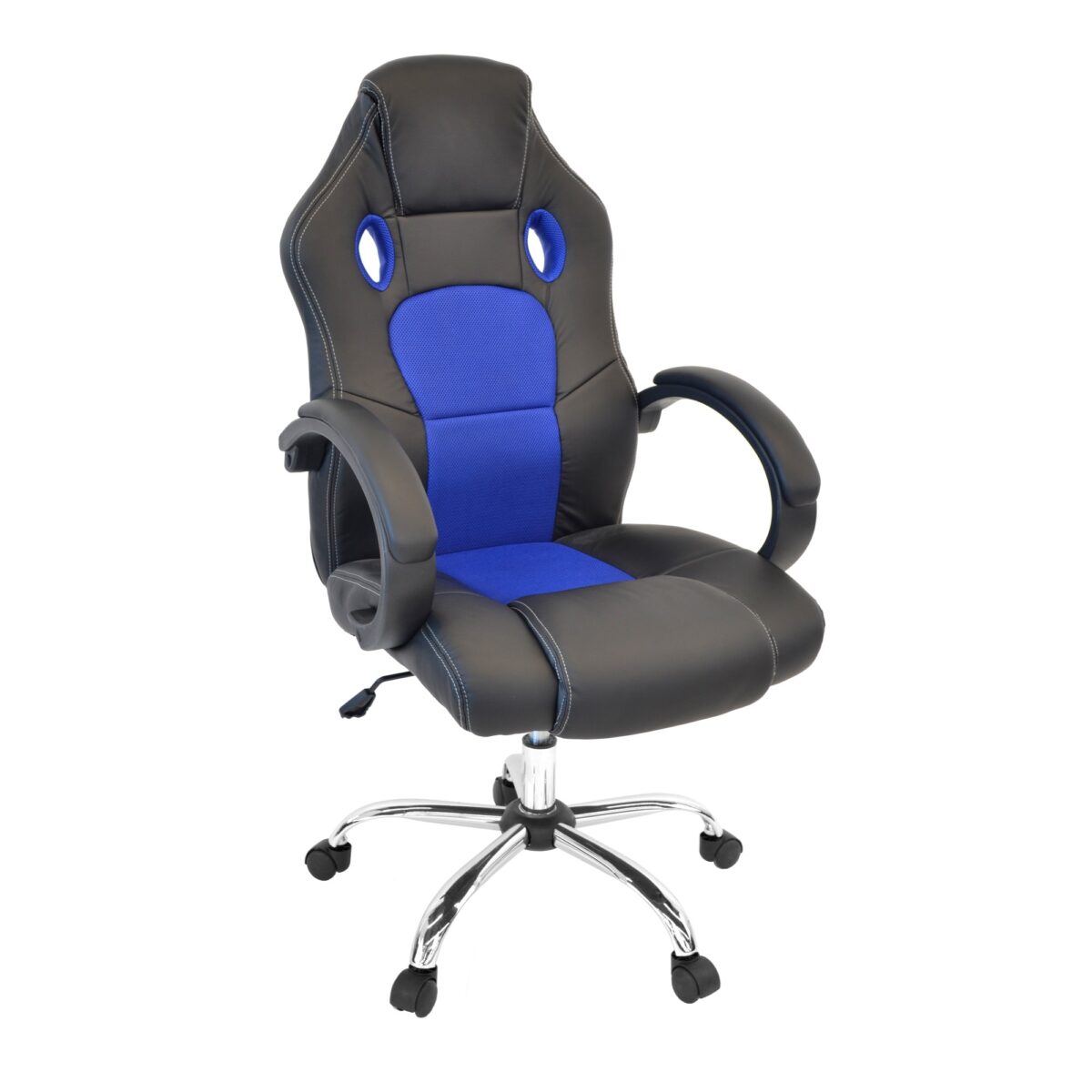 Scaun De Gaming F-83 Black-Blue Descoperă Scaunul De Gaming F-83 Black-Blue, ideal pentru birou și gaming. Confortabil și ergonomic, acest fotoliu se potrivește perfect în orice spațiu de lucru. Îmbunătățește-ți experiența de joc și productivitatea!