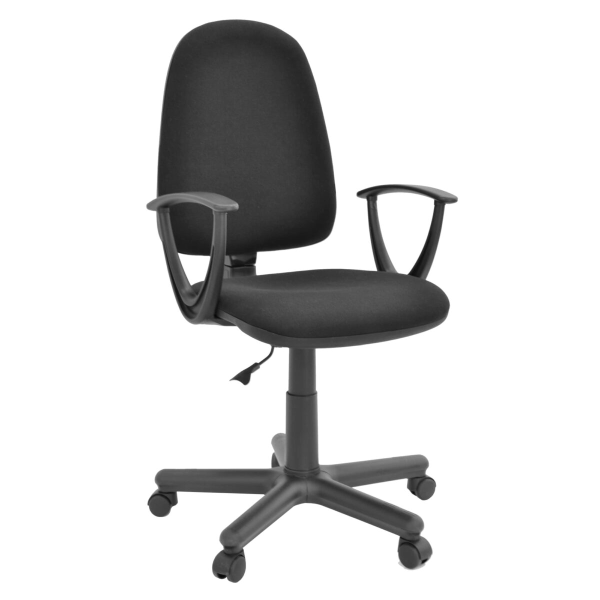 Fotoliu Birou PRESTIGE-C11~Black Descoperă fotoliul de birou PRESTIGE-C11 Black, perfect pentru muncă productivă! Cu un design ergonomic și caracteristici reglabile, acesta îți oferă confort sporit. Fabricat din materiale de calitate, suportă o greutate de până la 110 kg. Alege eficiența și stilul!
