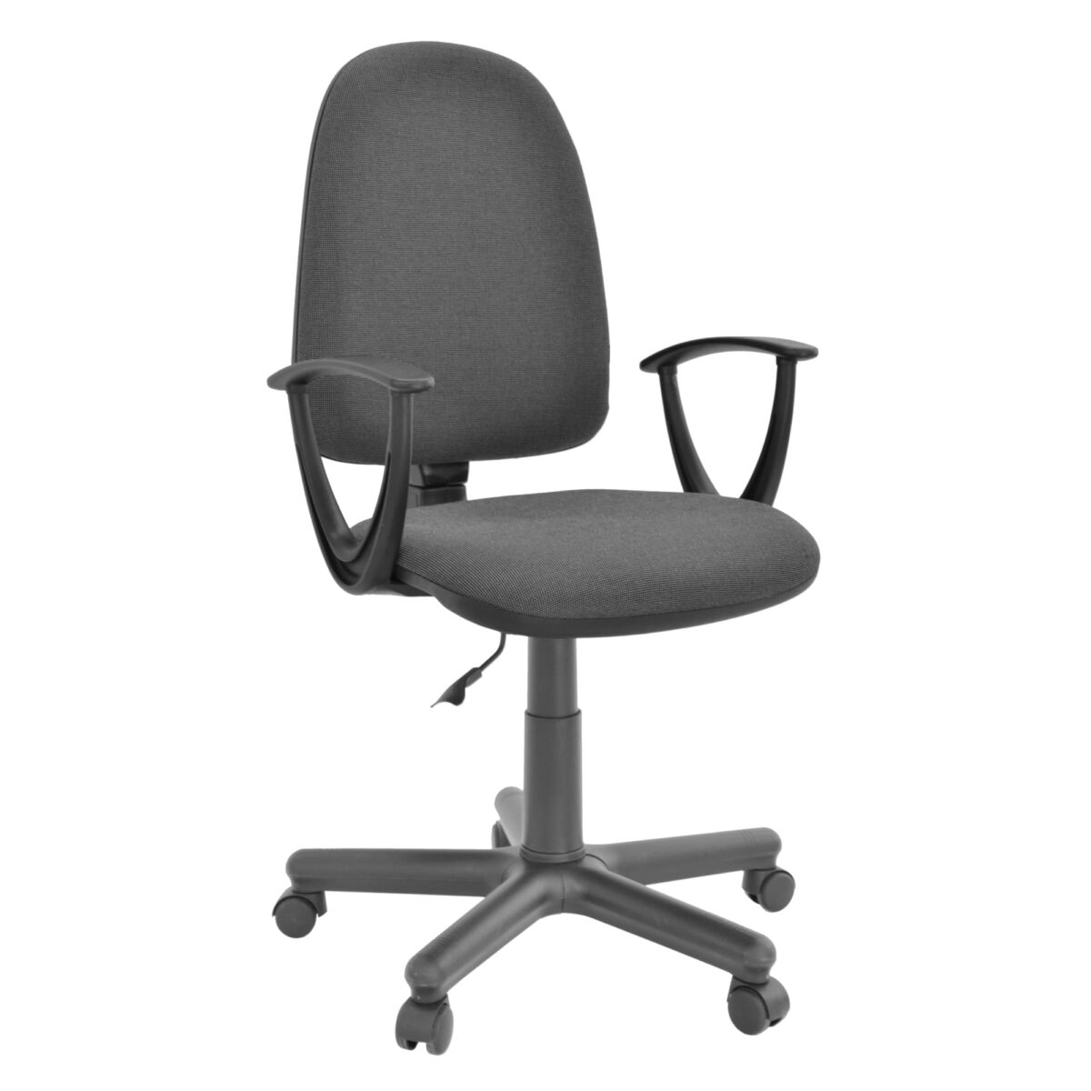 Fotoliu Birou PRESTIGE-C26 Black+Grey Descoperă fotoliul de birou PRESTIGE-C26 în nuanțele elegantelor negru și gri. Confortul este asigurat prin mecanismul de reglare a spătarului și înălțimii, ideal pentru muncă productivă. Design ergonomic și suport de până la 110 kg. Alege confortul la birou!