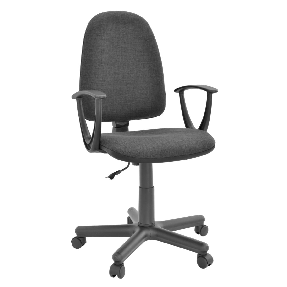 Fotoliu Birou PRESTIGE-C38 Grey Descoperă fotoliul de birou PRESTIGE-C38 în nuanța grey, ideal pentru muncă productivă. Cu mecanisme de ajustare pentru un confort maxim, acest fotoliu din plastic și spumă poliuretanică oferă suport excelent și stil elegant. Alege calitatea pentru biroul tău!