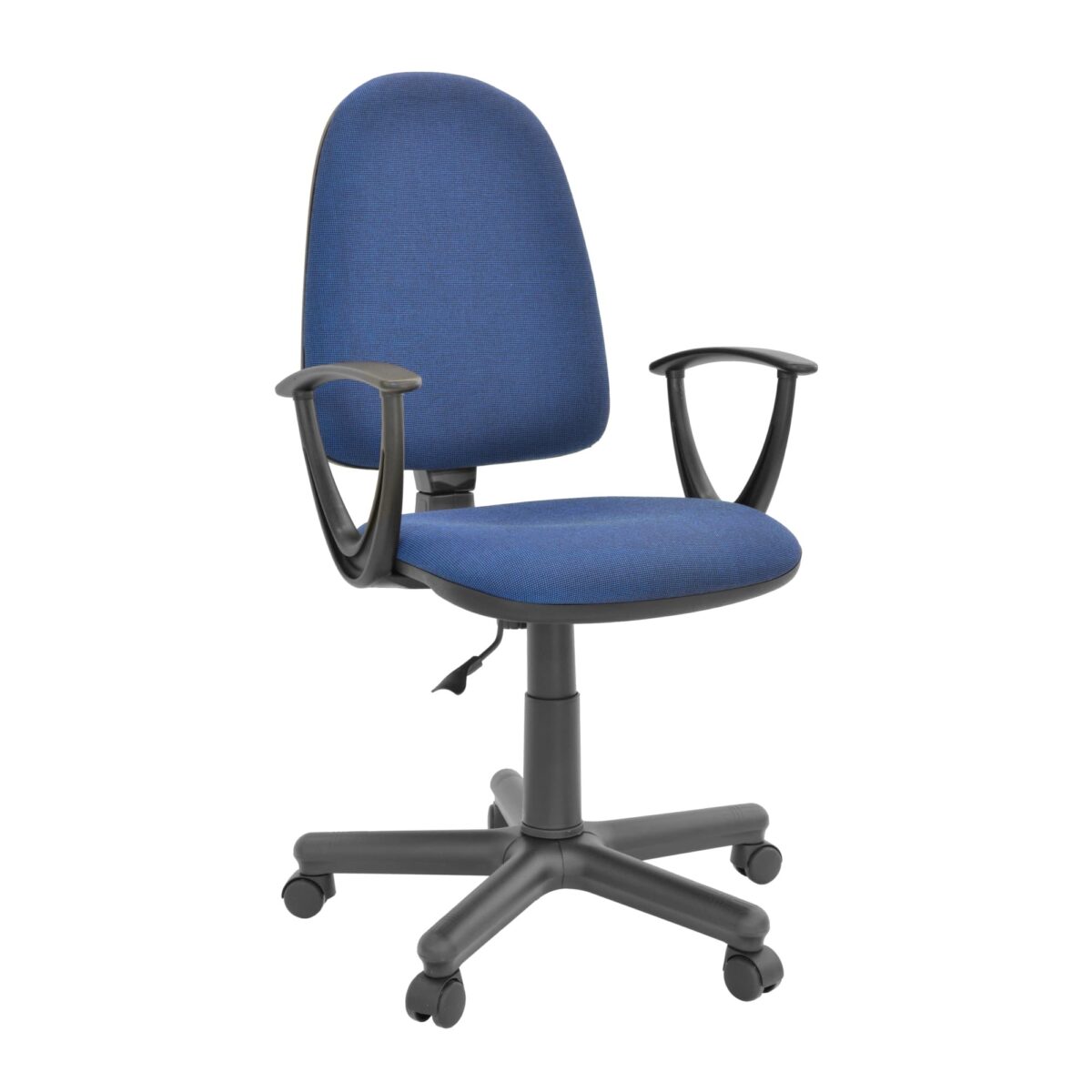 Fotoliu Birou PRESTIGE-C27~Blue Descoperă fotoliul de birou PRESTIGE-C27 Blue, ideal pentru muncă productivă! Cu un design ergonomic, tapițat cu stofă și ajustări utile, acest scaun îți oferă confortul de care ai nevoie. Înălțimea reglabilă și corpul din plastic și spumă poliuretanică îl fac perfect pentru orice birou.