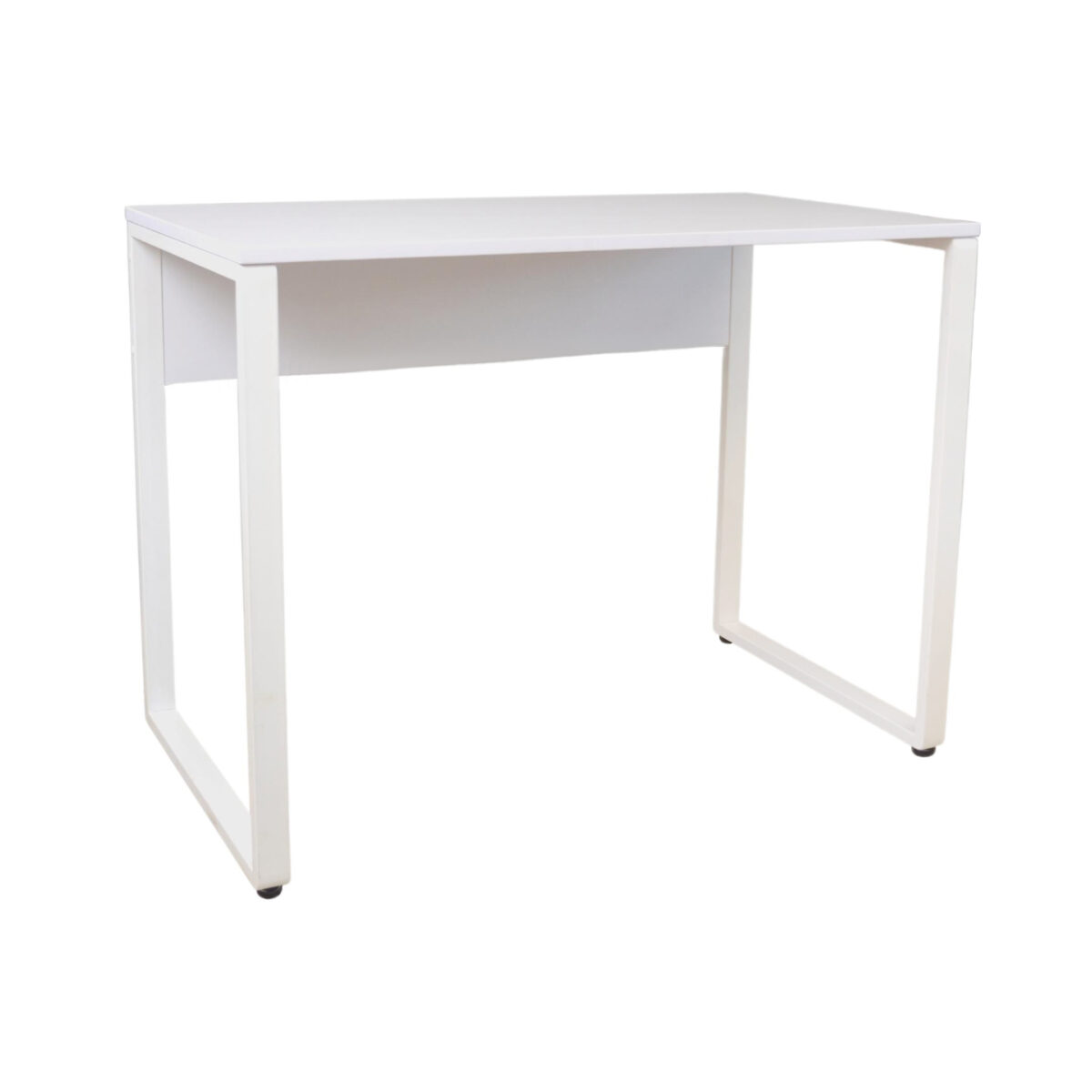 Masa Birou B-100 (100×55)~White/White Descoperă Masa de Birou B-100, ideală pentru un spațiu de lucru eficient! Cu dimensiuni de 100x55 cm și un design elegant alb, această masă din PAL melaminat oferă confort și flexibilitate. Perfectă pentru birouri mici sau mari!