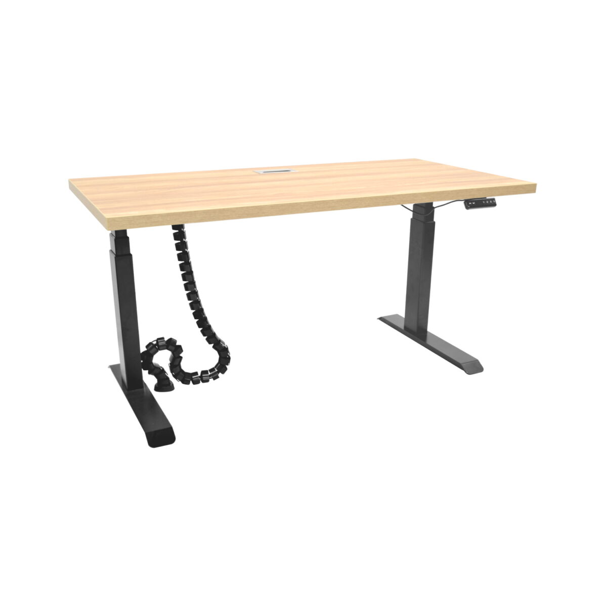 Electric Adjustable Desk Table Black 180×750 Discover the Electric Adjustable Black Desk 180×750, ideal for your office! With an electric height adjustment from 600 to 1300 mm and a weight capacity of 160 kg, this desk offers comfort and versatility. Choose quality and adaptability with a modern design!