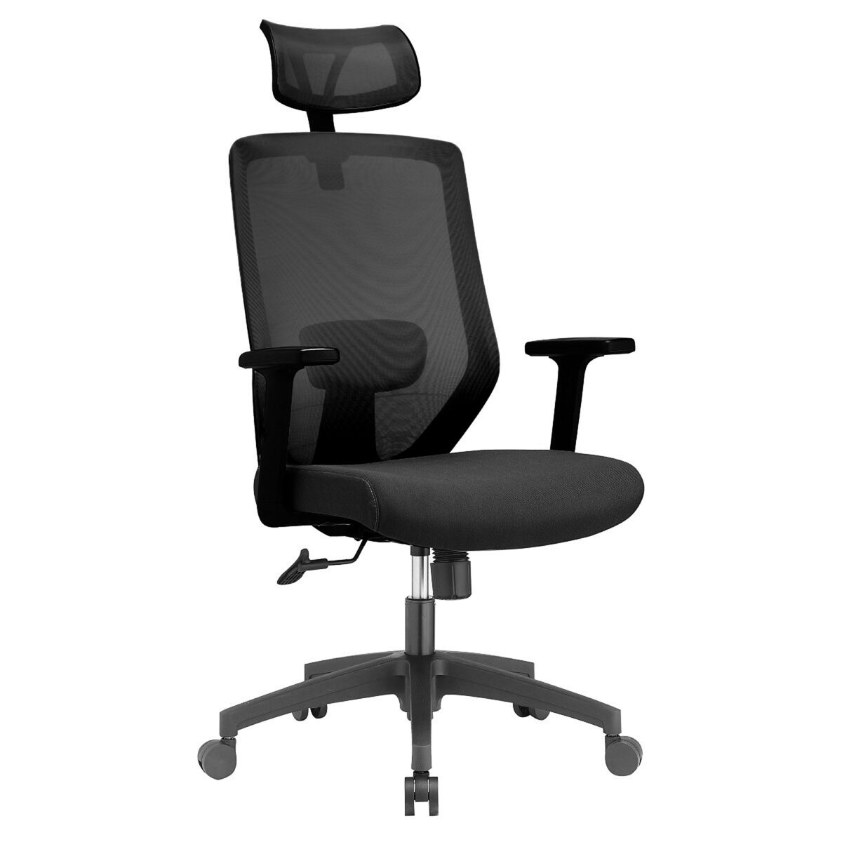 Fotoliu Birou FOCUS Black Descoperă fotoliul de birou FOCUS Black, perfect pentru confortul tău la muncă. Acest fotoliu ergonomic are mecanism sincron, ajustare pe înălțime, suport lombar și tetieră ajustabile, plus brațe reglabile. Ideal pentru orice birou!