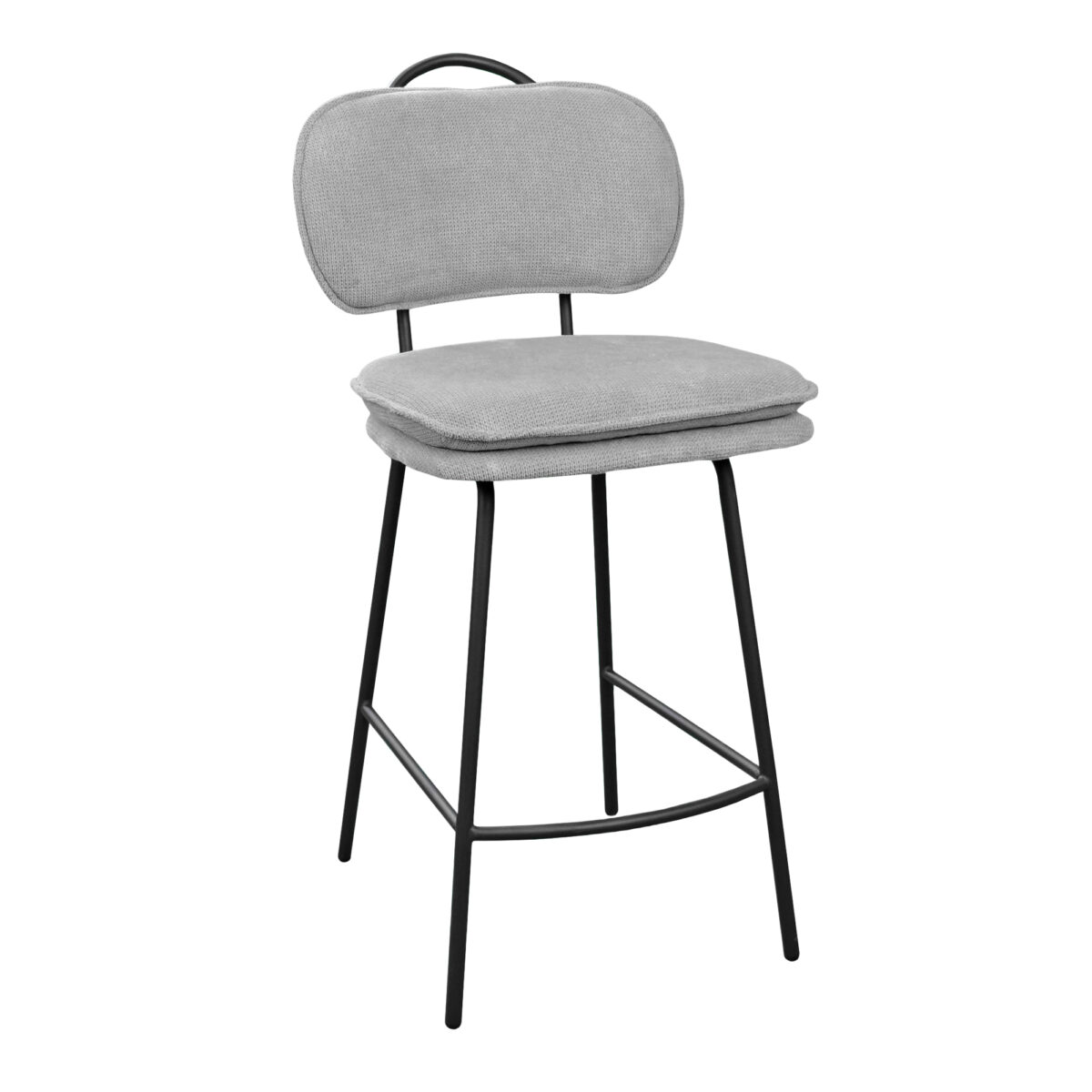 Scaun Bar SOLOMON Grey Descoperă scaunul de bar SOLOMON Grey, potrivit pentru orice bucătărie modernă. Cu un design elegant și confortabil, acesta oferă o rezistență superioară datorită cadrului din metal și tapiteriei din stofă moale. Înălțimea de 101 cm și capacitatea de până la 150 kg îl fac ideal pentru utilizare zilnică.