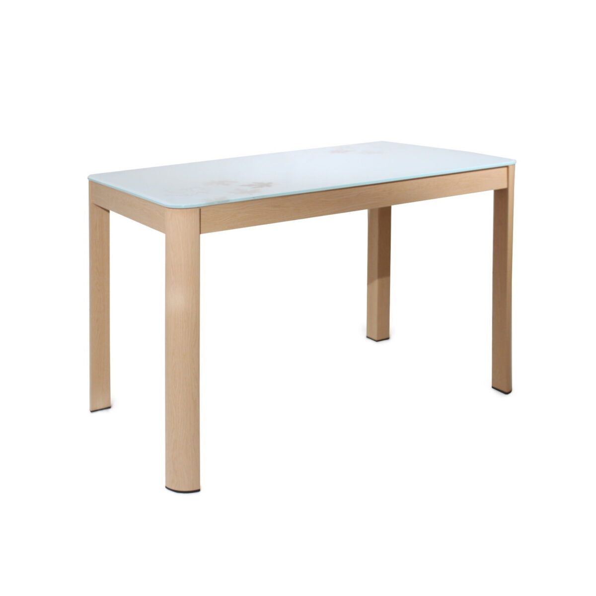 Masă 2216 Glass 120×70 Descoperiți masa 2216 Glass 120x70, perfectă pentru bucătărie sau grădină. Cu un cadru metalic vopsit în imitație de lemn și un blat din sticlă securizată, această masă combină stilul modern cu durabilitatea. Ideală pentru întâlniri plăcute!