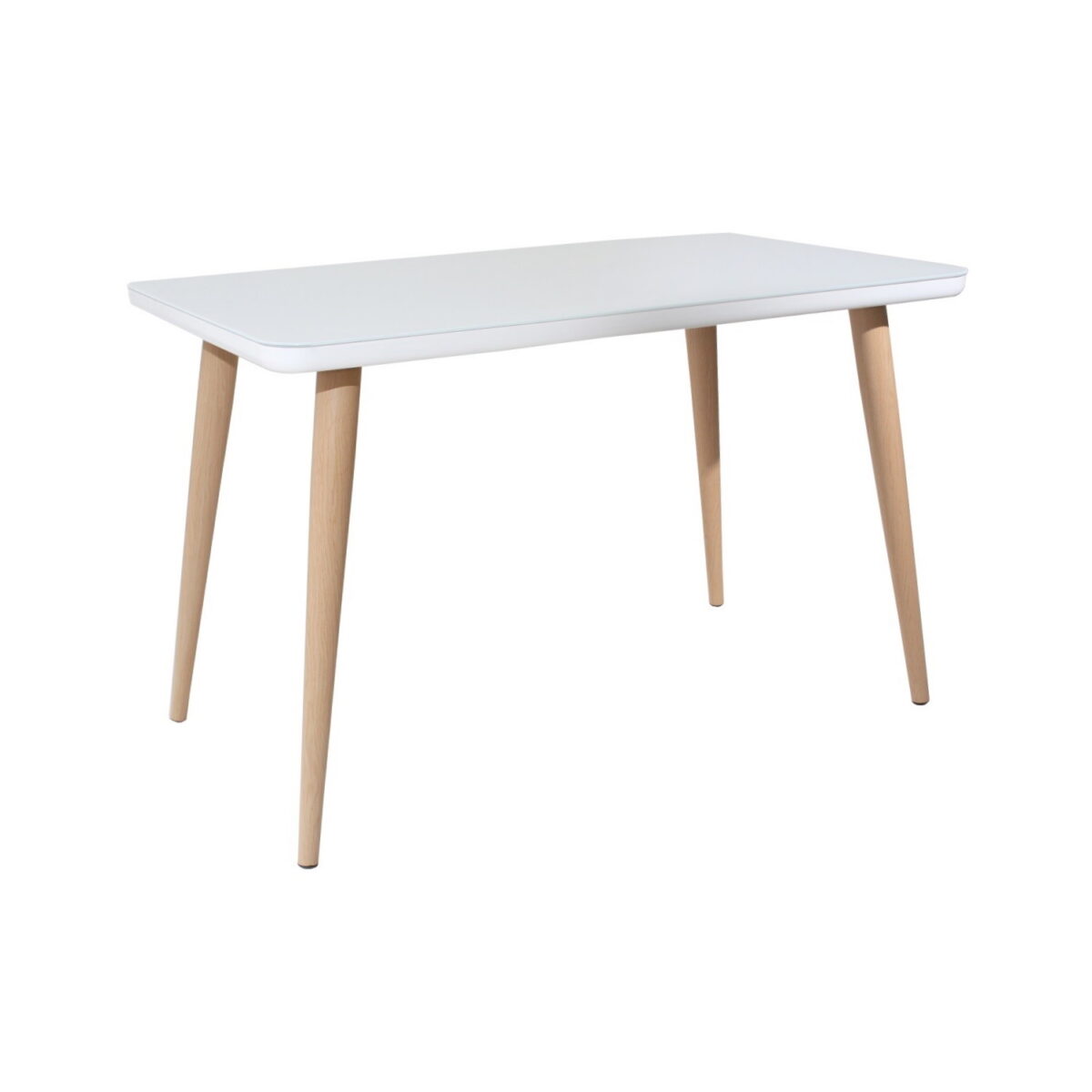 Masă 9202 White Descoperă masa 9202 White, perfectă pentru bucătăria ta! Cu un design modern, cadru metalic și blat din MDF vopsit, acoperit cu sticlă securizată, oferă atât stil, cât și funcționalitate. Alege calitate și eleganță pentru spațiul tău!