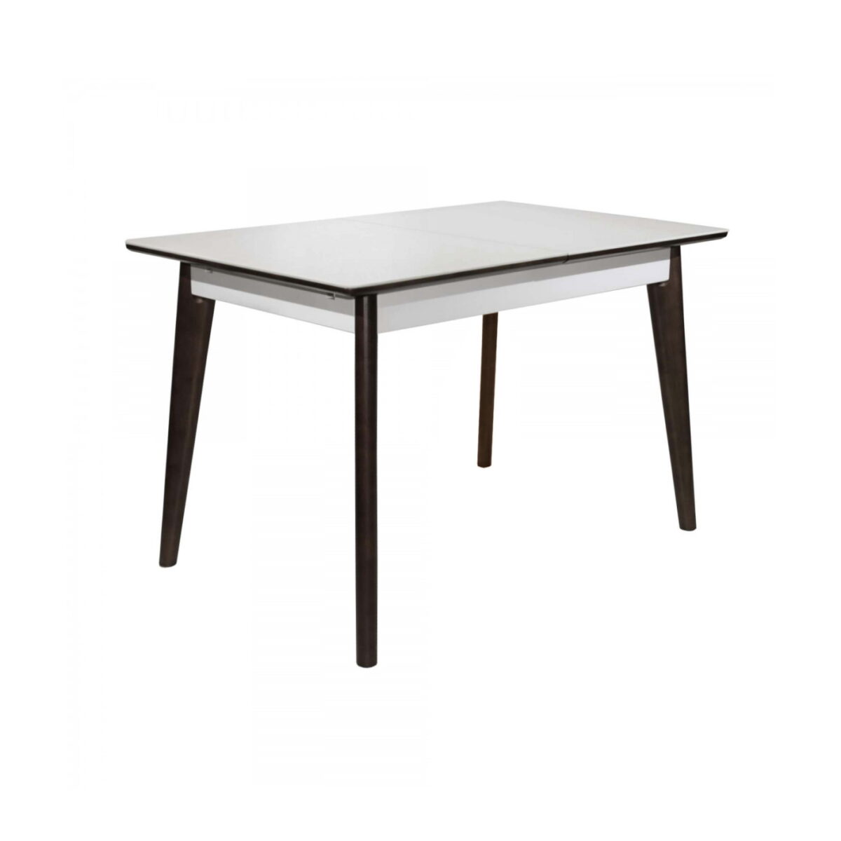 Раскладной стол MG-A05 White Glass+Black Legs 120/150×75 Раскладной стол MG-A05 White Glass+Black Legs - идеальное решение для вашей кухни. С длинной 120/150 см и закалённым стеклом, он вмещает до 6 человек. Элегантный дизайн и прочные материалы делают его практичным и стильным выбором для любого интерьера.
