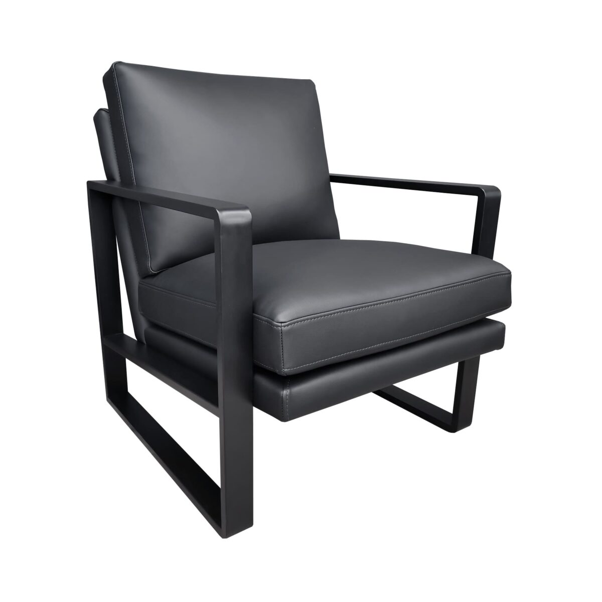 Fotoliu YORK Pu Black Îmbunătățește-ți biroul cu fotoliul YORK Pu Black! Construit din placaj și spumă poliuretanică, tapițat cu piele eco, acest fotoliu are picioare metalice durabile. Disponibil și în alte culori și texturi. Alege confortul și stilul pentru mobilă birou!