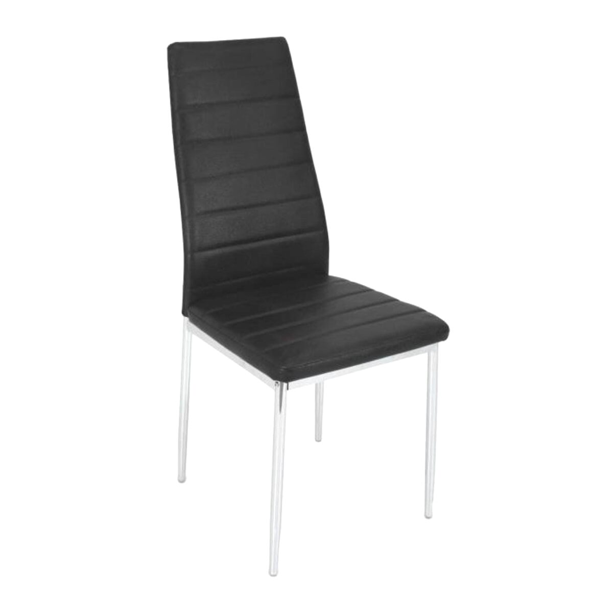 Scaun Crom 117 Black Descoperiți scaunul Crom 117 Black, perfect pentru bucătării moderne. Cu un cadru metalic rezistent și tapițerie din piele ecologică, acest scaun oferă confort, eleganță și durabilitate. Ideal și pentru sufragerii, se integrează perfect în orice decor interior.