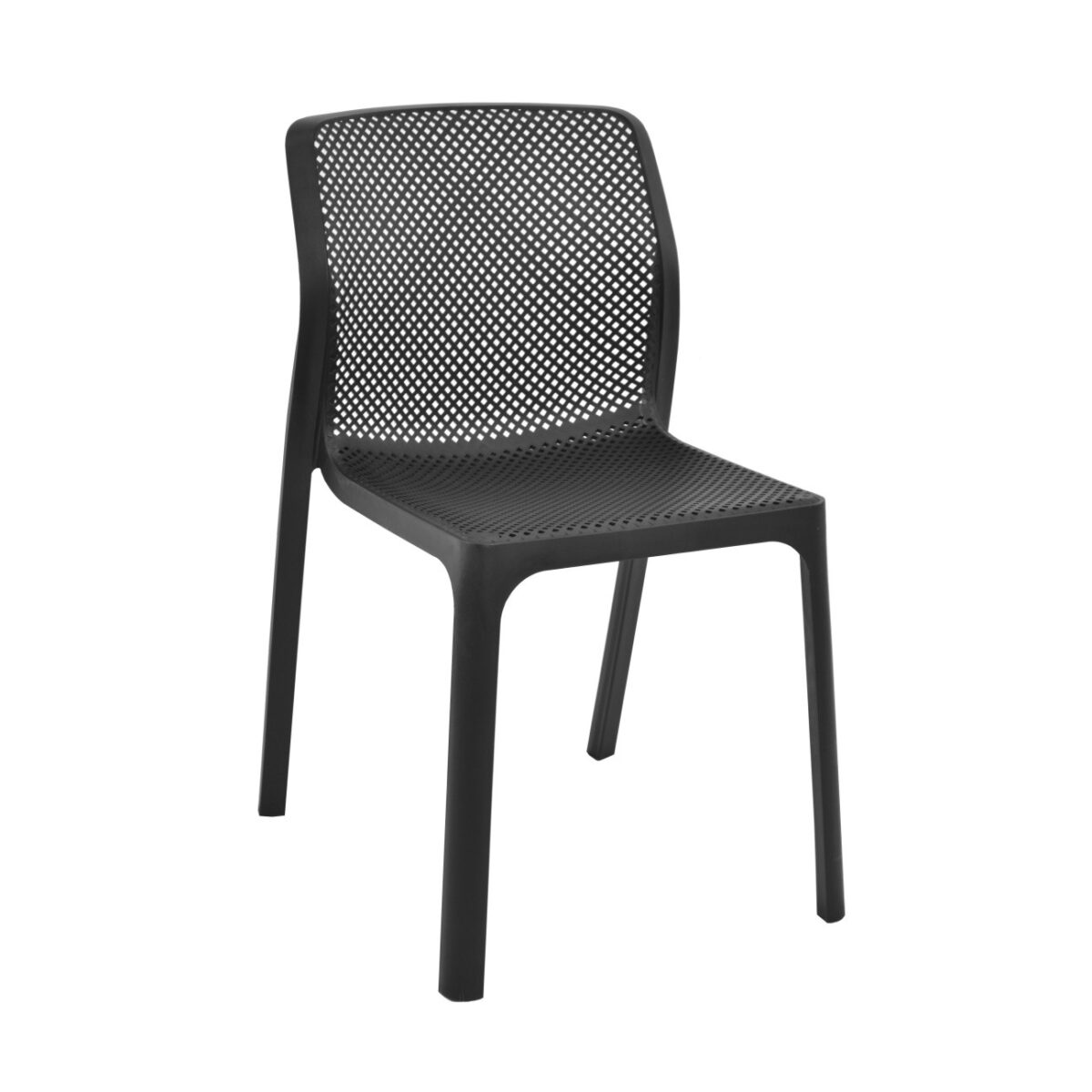 Scaun Poli-05 Black Descoperiți Scaunul Poli-05 Black, perfect pentru mobilier Horeca, bucătărie și grădină. Ușor, rezistent la intemperii și cu design modern, acest scaun oferă confort și suport. Ideal pentru terase și aer liber, se pot depozita cu ușurință.