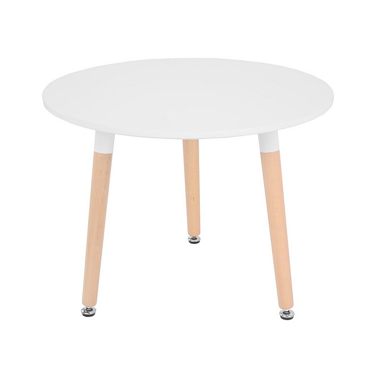 Masă Copii Eames Baby Descoperă masa pentru copii Eames Baby, perfectă pentru micuțul tău! Cu un cadru metalic și picioare din lemn, această măsuță are un blat din MDF vopsit polimeric. Dimensiuni ideale: diametru 60 cm și înălțime 46 cm, potrivită pentru fiecare camera a copilului tău.