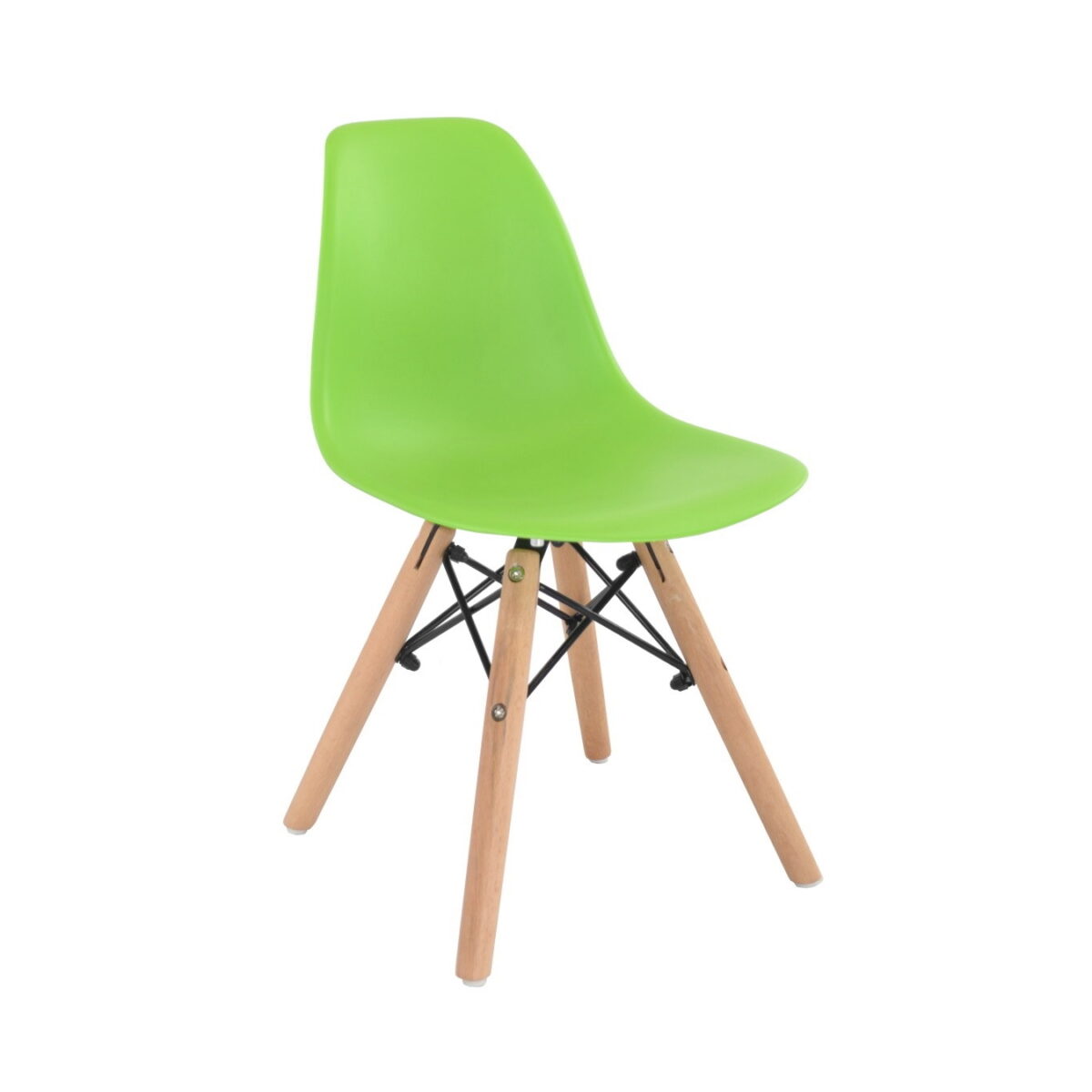 EAMES BABY Chair Green Discover the EAMES BEBE Green Children's Chair, perfect for your little one! This modern and functional chair fits seamlessly into any children's room. Add a splash of color and comfort to their play space with this high-quality furniture.