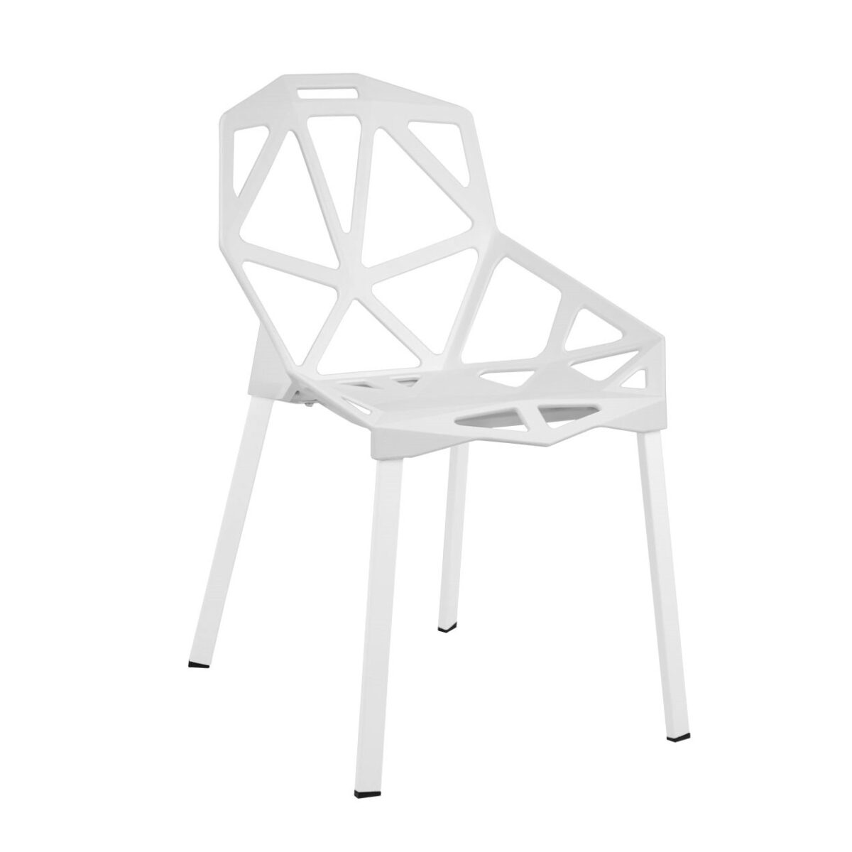 Scaun ST-14~White Descoperiți scaunul ST-14 White, perfect pentru interior și exterior! Acest scaun modern din plastic durabil și picioare metalice oferă confort și stabilitate, fiind ideal pentru terase, grădini și bucătării. Alegeți un mobilier practic și elegant!