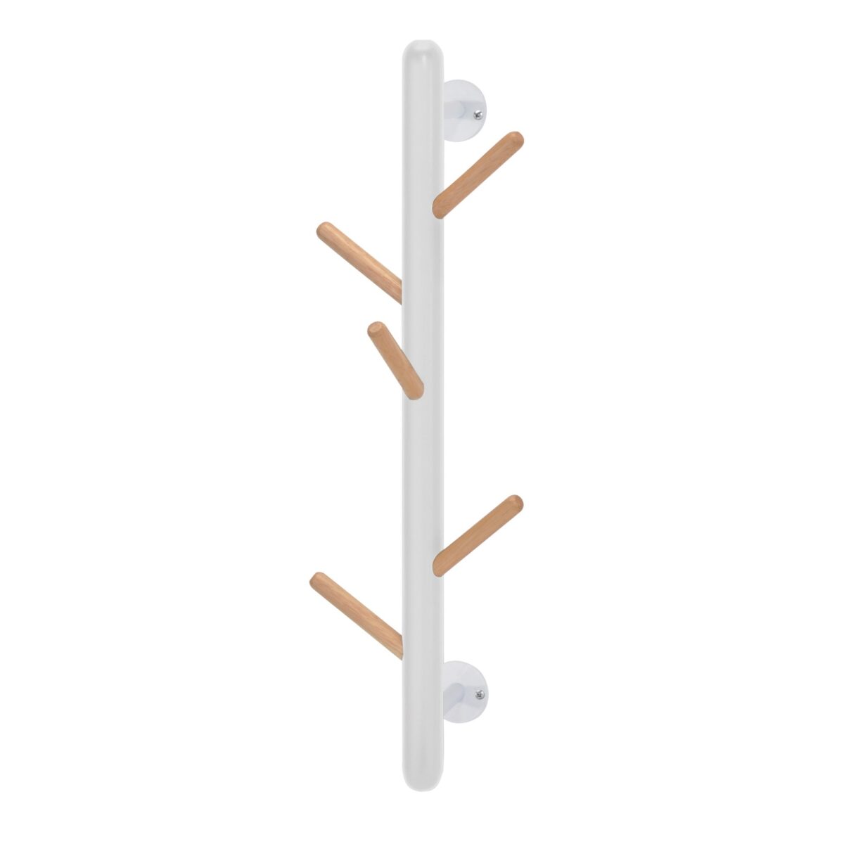Cuier Perete Gc5080 White Descoperiți cuierul de perete Gc5080 White, perfect pentru organizarea spațiului din birou sau living. Realizat din lemn și metal, acesta dispune de 5 agățători din lemn lăcuit. Dimensiuni ideale: 60 cm înălțime, 19 cm lățime și adâncime. Un plus elegant pentru orice interior!