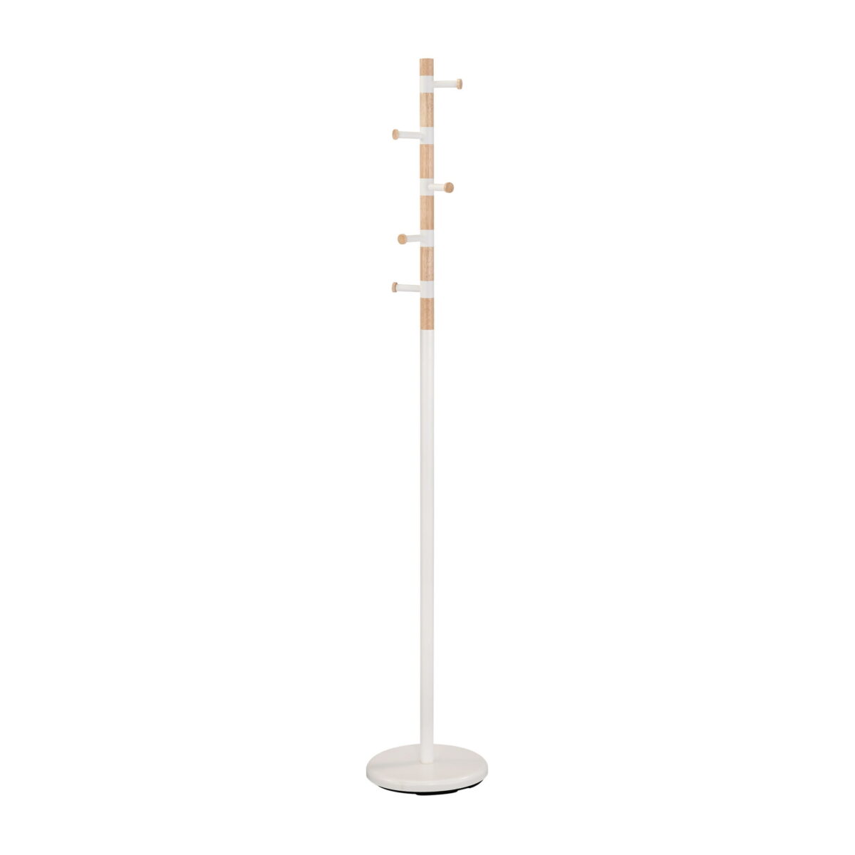 Cuier Gc4850 White Descoperiți Cuierul Gc4850 White, perfect pentru birou sau living. Fabricat din metal și lemn, cu 5 agățători și o bază rotundă durabilă. Ideal pentru spații publice și private. Înălțime 178 cm, diametru 28 cm. Adăugați un strop de eleganță și funcționalitate în orice încăpere!