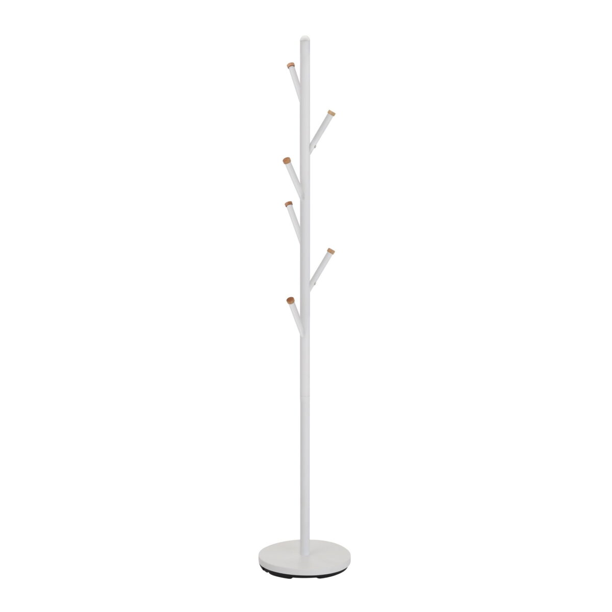 Cuier Gc5206 White Descoperă cuierul Gc5206 White, perfect pentru birou sau living! Cu un design elegant de tip pom, din metal vopsit, cu 6 agățători și bază rotundă din plastic durabil. Înălțime de 173 cm, ideal pentru orice spațiu, fie public, fie privat. Achiziționează-l acum!