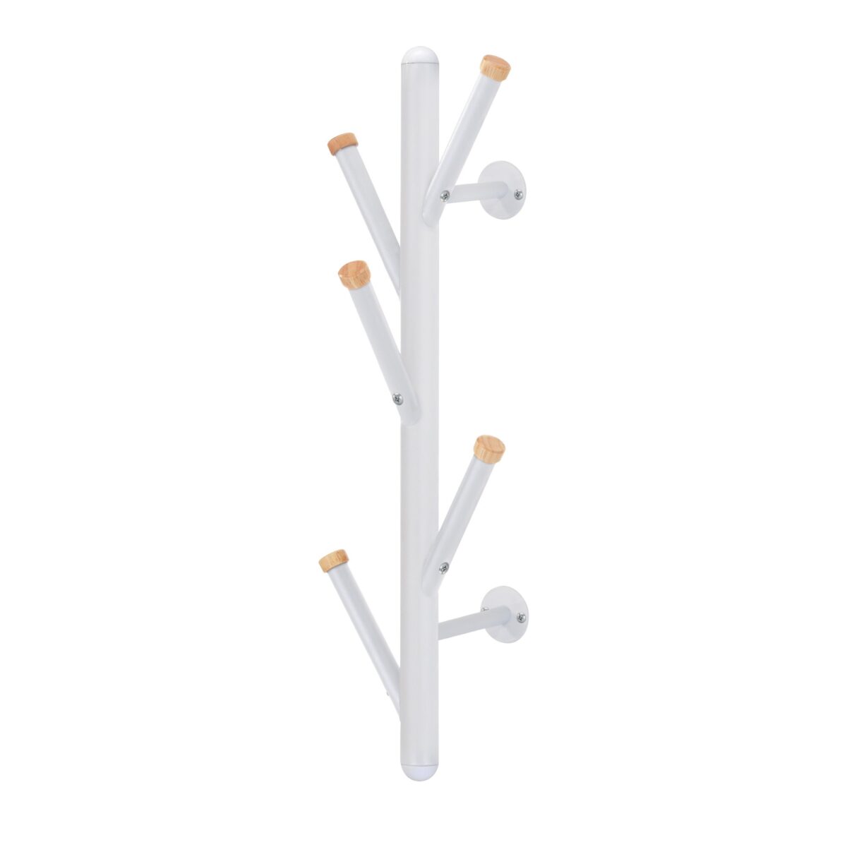 Cuier Perete Gc5205 White Descoperă cuierul de perete Gc5205 White, ideal pentru birou și living. Fabricat din metal vopsit electrostatic, cu 5 agățători metalice și detalii din lemn lăcuit, este perfect pentru organizarea spațiului tău. Dimensiuni: 61 cm înălțime, 19 cm lățime, 21 cm adâncime.