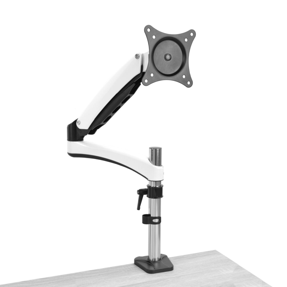 Braț Suport Monitor Descoperiți Brațul Suport Monitor - accesoriu esențial pentru mobilă birou, compatibil cu monitoare de 13"-27" (33-69 cm) și o greutate maximă de 9 kg. Ajuta la economisirea spațiului și oferă reglare completă pentru o experiență optimă de utilizare.