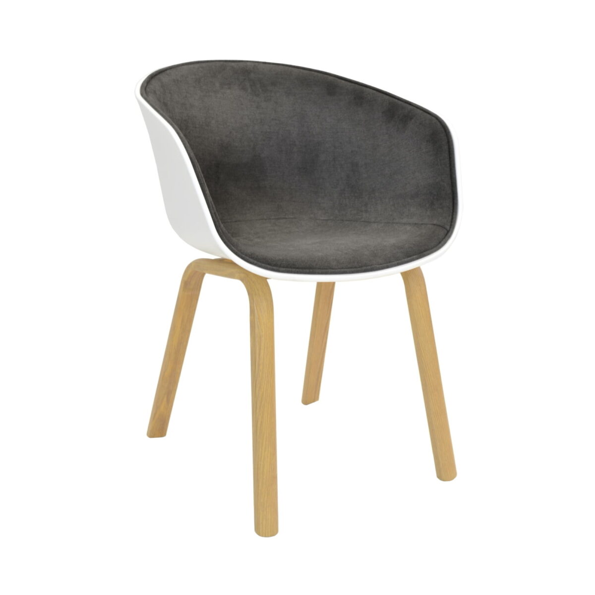 Scaun Cortez-F White-Grey Descoperă confortul maxim în bucătăria ta cu scaunul Cortez-F White-Grey! Acest scaun elegant, cu un corp din placaj și tapițerie din stofă plăcută la atingere, este perfect pentru mobilier Horeca și bucătării. Picioarele din metal cu imitație de lemn adaugă un plus de stil și protejează pardoseala. Alege calitatea pentru mobilierul tău!