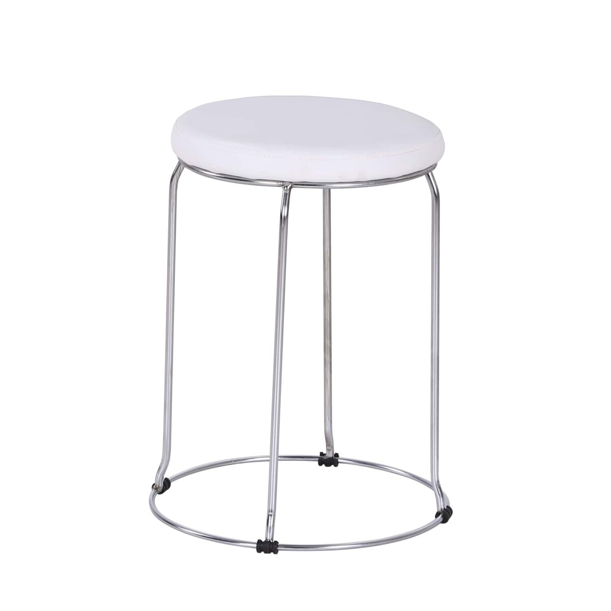 Taburet T-12-3 White Descoperă taburetul T-12-3 White, ideal pentru bucătărie! Cu un design modern, carcasa metalică robustă și șezut din piele eco, acest taburet combină confortul cu stilul. Ușor de curățat și stivuit, se potrivește perfect în orice decor. Alege confortul și eleganța pentru spațiul tău!