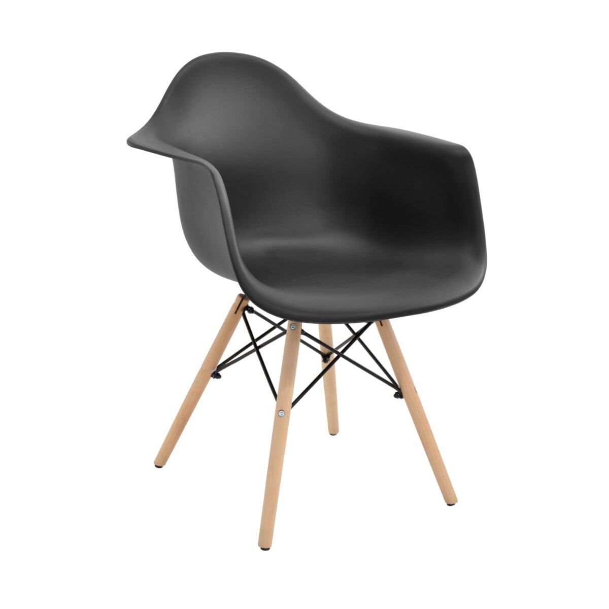 Scaun Fly Black Descoperă scaunul Fly Black, ideal pentru bucătării moderne! Fabricat din plastic durabil și cu picioare din lemn, acest scaun combină stilul cu confortul. Disponibil în culori variate, este perfect pentru a adăuga un aspect călduros spațiului tău. Ușor de curățat, Fly este alegerea ideală pentru mesele în familie.