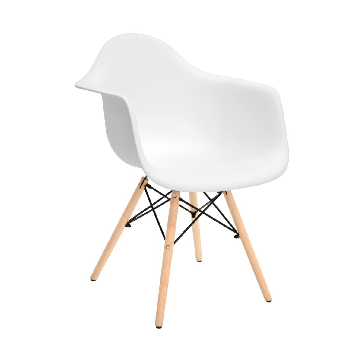 Scaun Fly White Descoperă scaunul Fly White, ideal pentru bucătărie și sală de mese! Design modern, corp din plastic durabil, structură metalică stabilă și picioare din lemn pentru un aspect natural. Ușor de curățat și întreținut, disponibil în diverse culori. Alege comfortul și stilul pentru casa ta!
