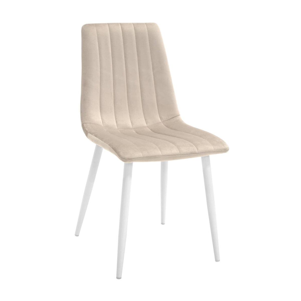 Стул Dc-90 (N7) Catifea Cappucino+White Legs Стул DC-90 (N7) в бежевом цвете с белыми металлическими ножками станет идеальным решением для вашей кухни. Элегантный и удобный, он добавит стиль и комфорт в интерьер. Доступен в различных цветах и материалах. Высота 85 см, ширина сиденья 43 см.