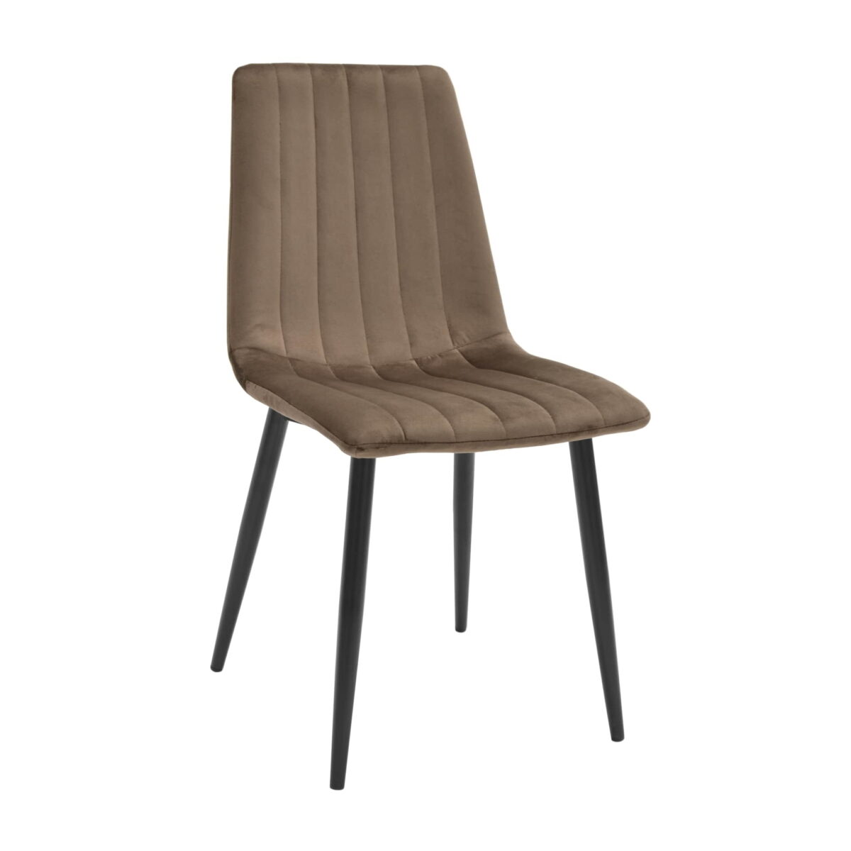 Стул Dc-90 (N49) Catifea Brown+Black Legs Стул DC-90 (N49) - идеальный выбор для вашей кухни! Коричневый бархат, прочные черные металлические ножки, элегантный дизайн и комфорт на высоте - это то, что украсит ваш интерьер. Доступен в разных цветах. Высота - 85 см, ширина - 43 см.