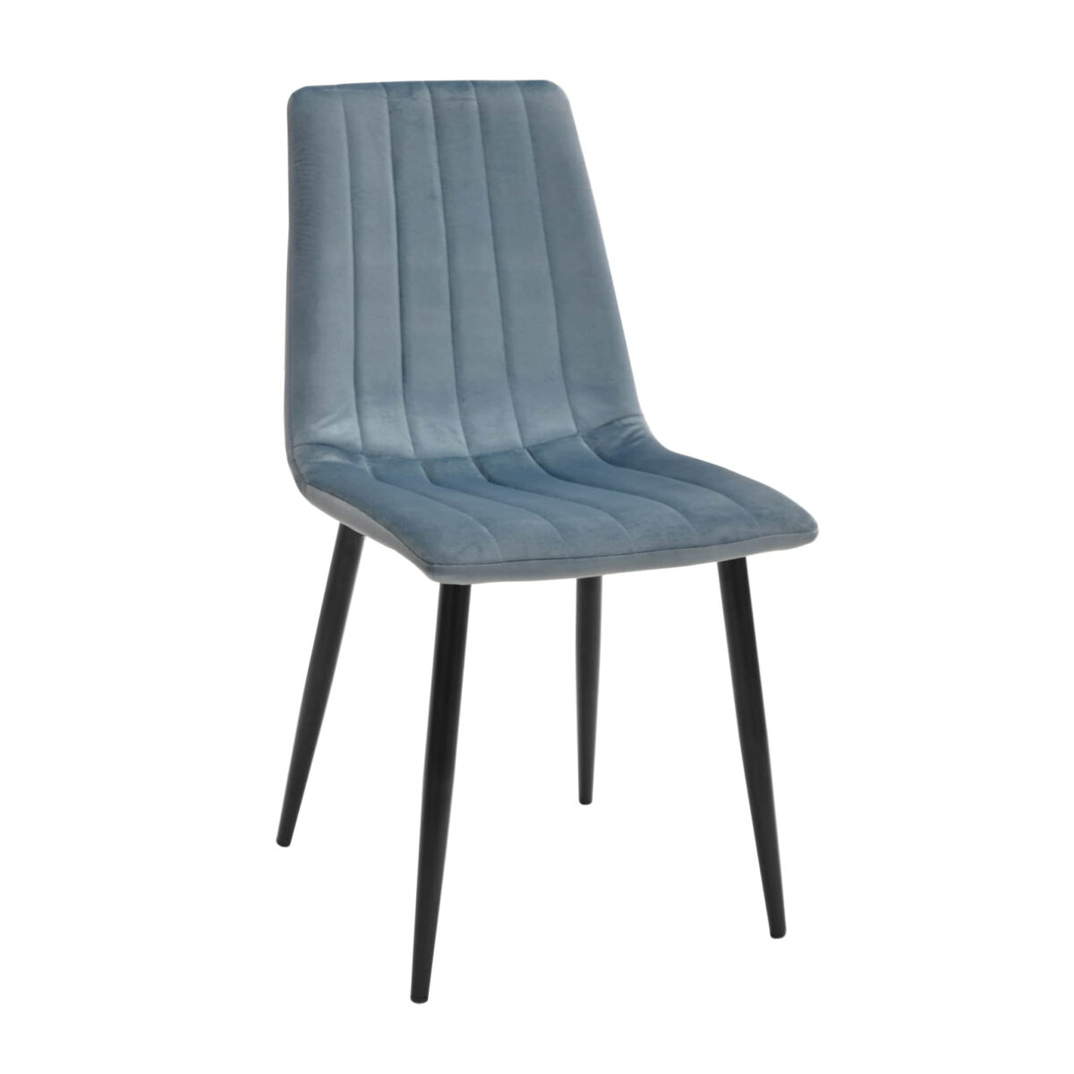 Стул Dc-90 (N61) Catifea Blue+Black Legs Стул DC-90 в синем цвете с металлическими ножками добавит элегантность и комфорт в вашу кухню. Обитый бархатом, он сочетает в себе стиль и функциональность. Доступен также в различных цветах. Высота 85 см, сиденье 43 см x 39 см. Создайте уютный интерьер!