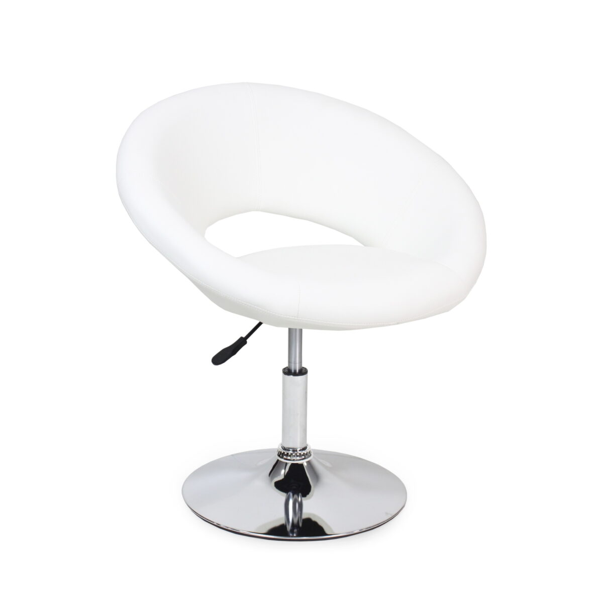 Scaun Relaxare SB-81~White Descoperă Scaunul de Relaxare SB-81 White, perfect pentru birou! Cu un design modern, umplutură confortabilă din spumă și tapițerie din piele ecologică, acest scaun rotativ oferă suport lombar exceptional. Înălțimea este ajustabilă iar baza metalică cromată asigură stabilitate. Ideal pentru un birou elegant!