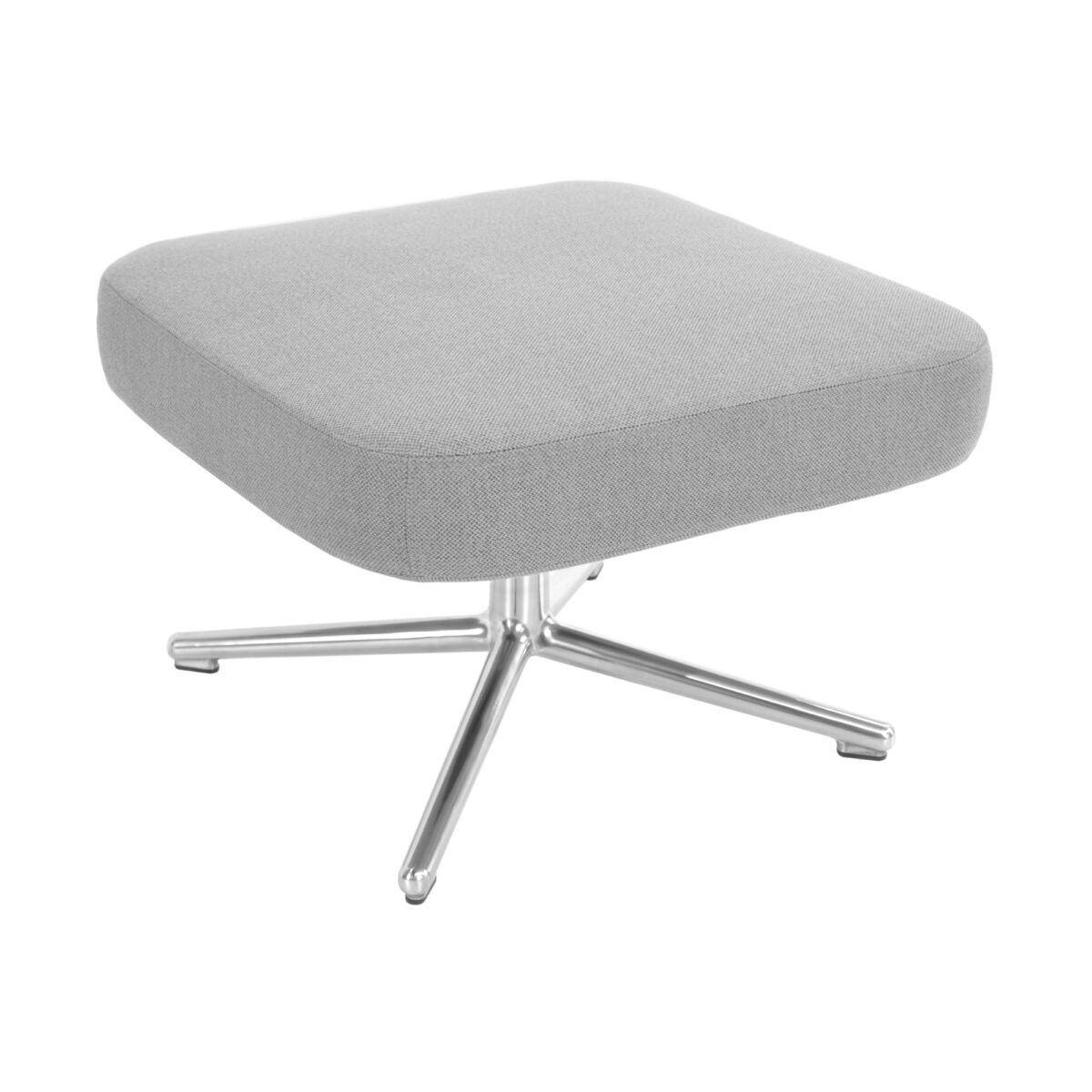 Taburet SEATTLE Grey Descoperă Taburetul SEATTLE Grey, perfect pentru orice încăpere. Fabricat din lemn și spumă poliuretanică, cu picioare din oțel cromat și tapițerie din stofă, acest taburet adaugă o notă modernă și elegantă în mobilă birou sau canapele. Dimensiuni: 60x60x39 cm.
