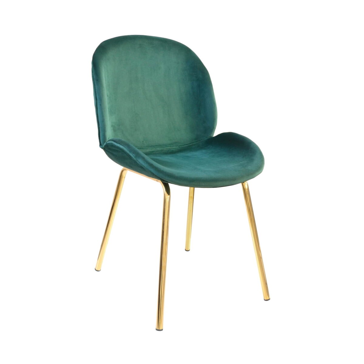 Scaun Roxy Catifea Green+Gold Legs Descoperă scaunul Roxy din catifea verde, cu picioare aurii, perfect pentru bucătăria ta! Confortul și eleganța acestuia se îmbină armonios, oferind un strop de lux. Alege un design sofisticat care transformă interiorul tău! Înălțime optimă pentru relaxare.