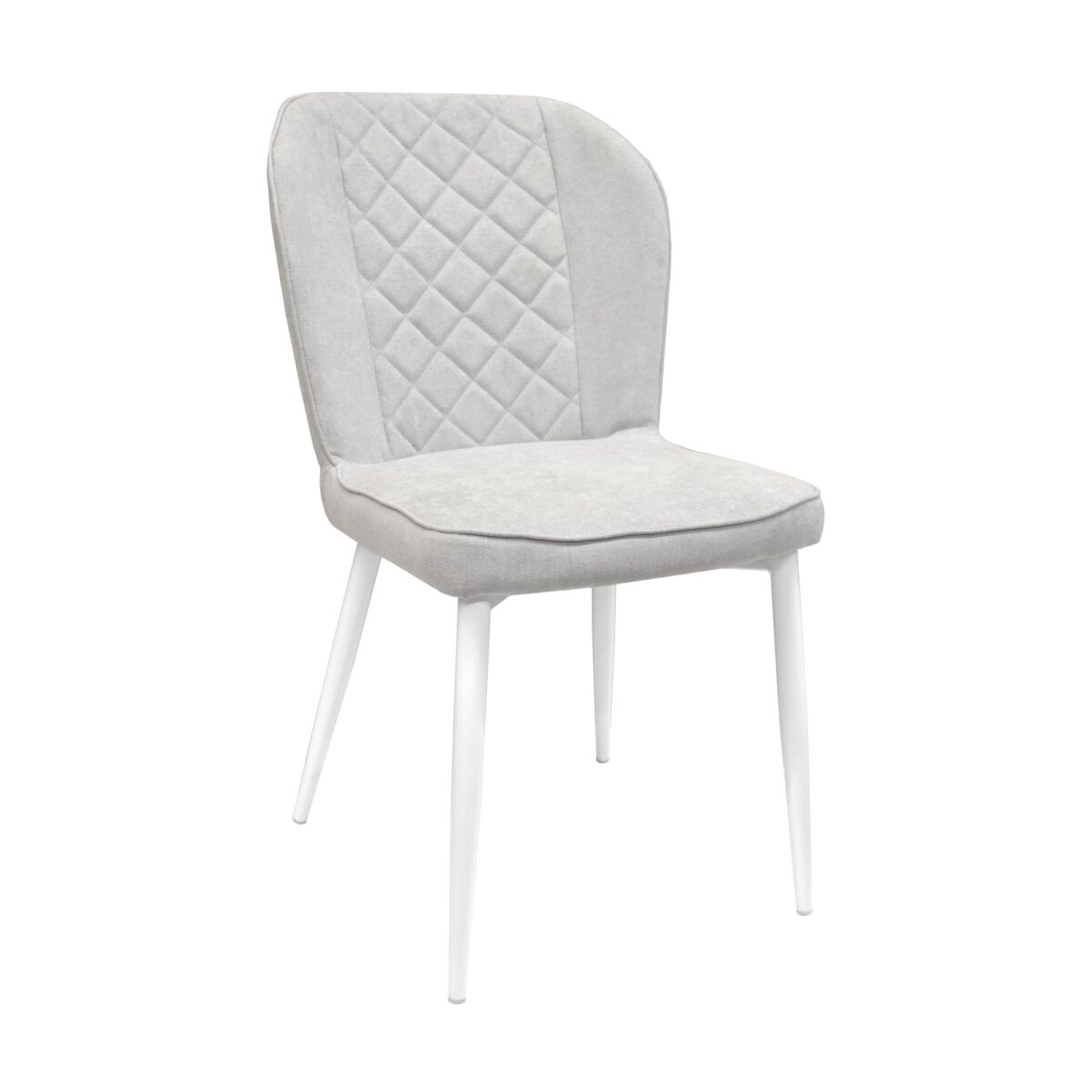 Tusk Chair Light Grey + White Legs Discover the comfort of the Tusk chair in light grey, perfect for your kitchen! With white legs, a plywood body, and pleasant upholstery, this chair adds an extra touch of style and functionality. Also available in other colors.