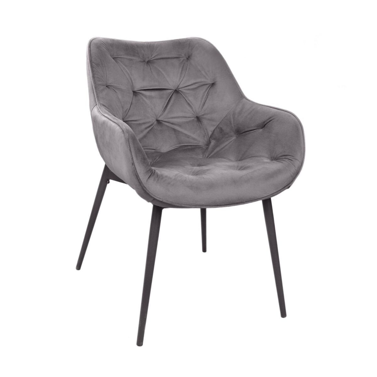 Стул Lotus Grey Создайте элегантный и комфортный интерьер вашей кухни с кухонным стулом Lotus Grey. Мягкий бархат, прочные металлические ножки и стильный дизайн подчеркнут любой стиль. Выбирайте из нескольких цветовых решений для идеального сочетания!