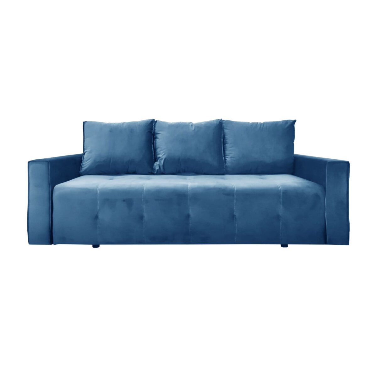 Canapea Extensibilă Parma Blue Descoperă canapeaua extensibilă Parma Blue, ideală pentru livingul tău! Cu un cadru din lemn și tapițerie plăcută, aceasta îmbină confortul și stilul. Folosește-o și ca pat cu o suprafață de dormit de 155×190 cm. Perfectă pentru depozitare și relaxare!