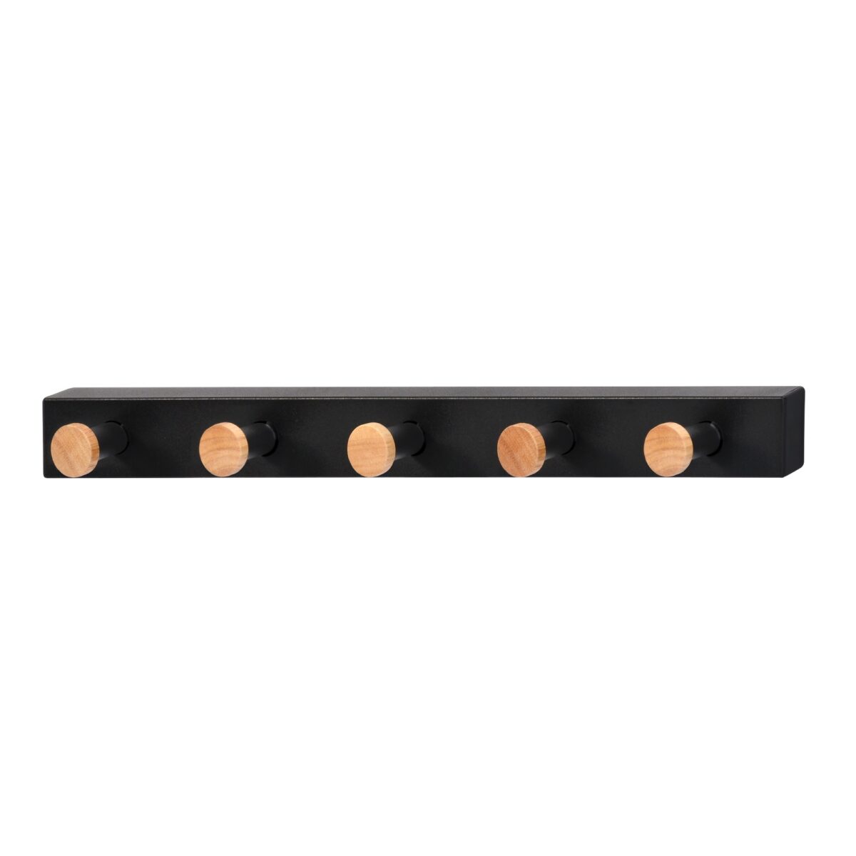 Cuier Perete Gc4888-5 Black Descoperă cuierul de perete Gc4888-5 Black, ideal pentru mobilă birou și living. Realizat din metal vopsit electrostatic, acest cuier dispune de 5 agățători metalice cu elemente din lemn lăcuit. Un accent modern și funcțional pentru orice spațiu!