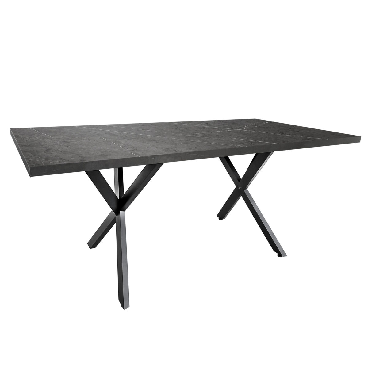 Nora Table Black Marble 1800×900 Discover the Nora Table with a black marble top, perfect for the kitchen! This rectangular design measuring 1800×900 mm is made from durable melamine-coated particle board, resistant to scratches and moisture, making it a perfect fit for any environment, from dining to office. Choose quality and functionality!