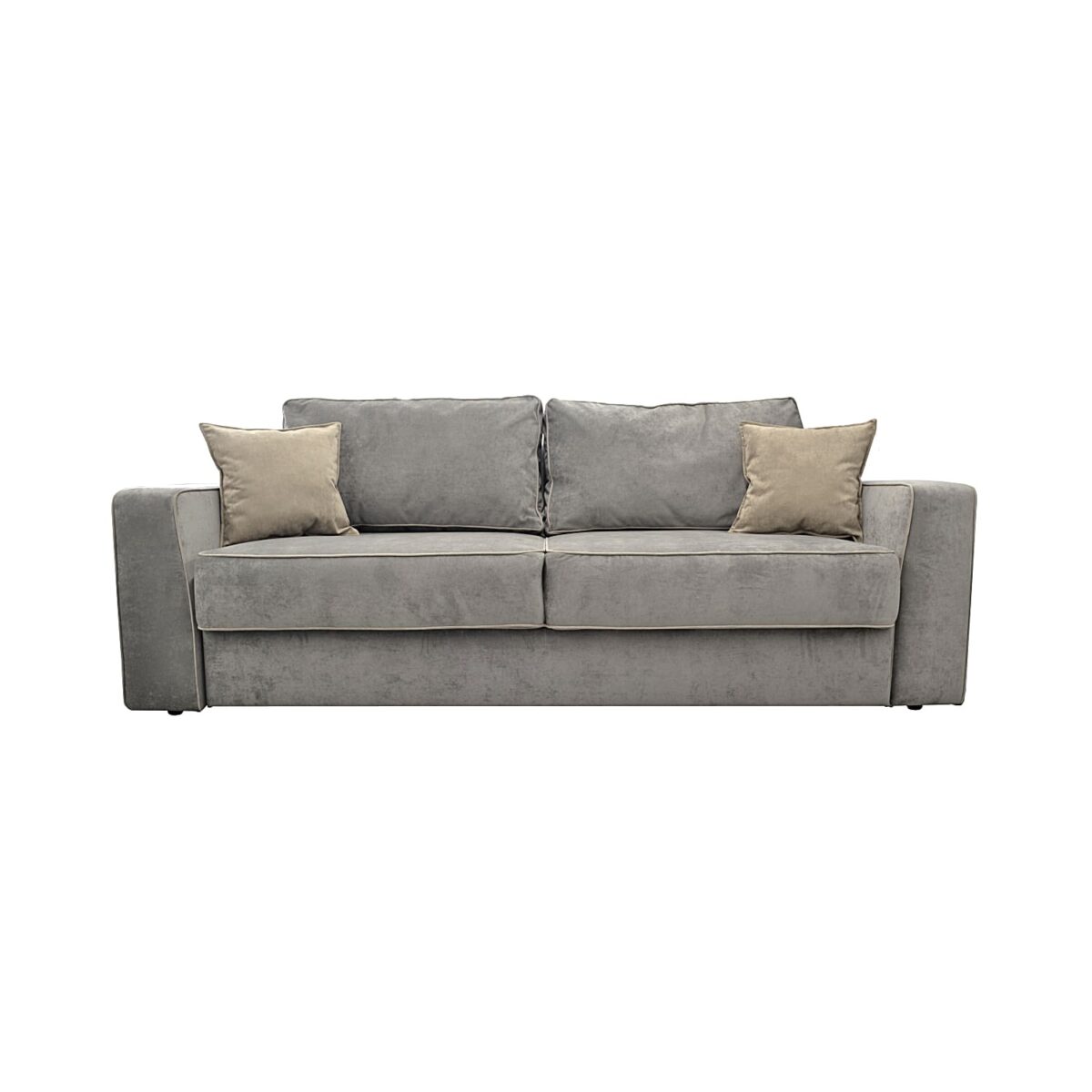 Canapea Extensibilă Tomson Grey Descoperă Canapeaua Extensibilă Tomson Grey, ideală pentru un living elegant. Cu un design modern, această canapea are ladă de depozitare, se transformă ușor într-un pat confortabil și include perne moi decorative. Confort și stil într-un singur produs!