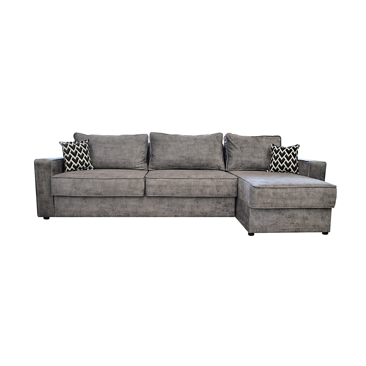 Canapea Extensibilă Cezar Grey Descoperă canapeaua extensibilă Cezar Grey, perfectă pentru confortul tău! Aceasta canapea tip colțar, reversibilă, îmbină designul modern cu funcționalitatea, având o dimensiune ideală pentru 2-3 persoane. Realizată din lemn și spumă poliuretanică, oferă un maxim de confort.
