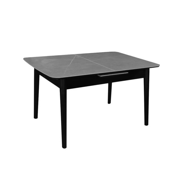Masă Extensibilă Granna Grey+Black Legs Descoperiți eleganța și versatilitatea mesei extensibile GRANNA, perfectă pentru bucătăria dumneavoastră. Această masă de mobilier se adaptează nevoilor dvs., oferind spațiu generos pentru familie și prieteni. Alegeți confortul și stilul în bucătărie!