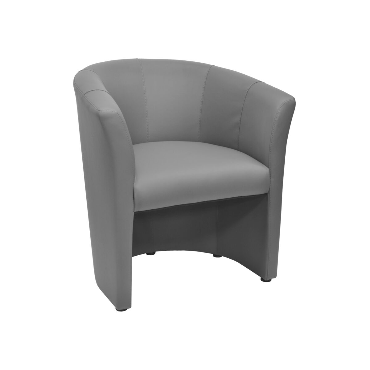Fotoliu Club Eco 70 Grey Descoperiți Fotoliul Club Eco 70 Grey, ideal pentru birou sau relaxare acasă. Fabricat din metal și tapițat cu piele ecologică, oferă confort și un design modern. Picioarele din metal vopsit protejează pardoseala. Adăugați o notă elegantă și confortabilă interiorului dumneavoastră!