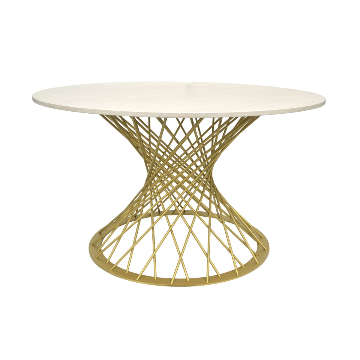 Masă SAFIRA Mătase Golden Legs Ø130 Descoperiți masa SAFIRA Mătase Golden Legs Ø130, perfectă pentru bucătăria dumneavoastră! Cu un blat din PAL melaminat și cadru metalic, această masă modernă oferă confort pentru 6-8 persoane. Alegeți dintr-o gamă variată de culori, personalizată la comandă!